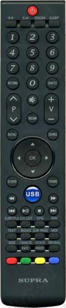 Replacement remote control for Supra STV-LC1985WL