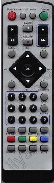 Replacement remote control for Airis TD002