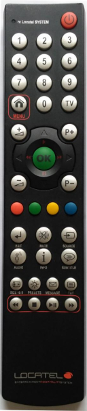 Replacement remote control for Locatel RC LOCATEL SYSTEM V2