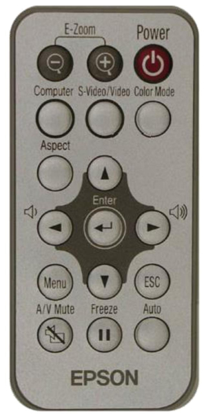 Replacement remote control for Epson 1261258