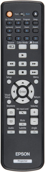 Replacement remote control for Epson 1514830