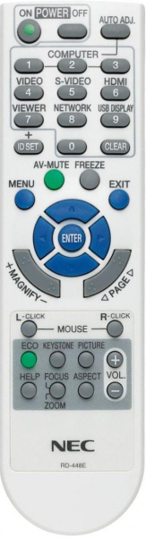 Replacement remote control for Nec NP-M300WS