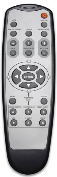 Replacement remote control for Optoma EP709