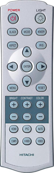 Replacement remote control for Hitachi PJ-TX200