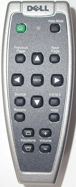 Replacement remote for Dell 1100MP 1200MP 1201MP 2100MP 2200MP 2300MP