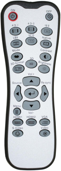 Replacement remote control for Optoma BR-3059N