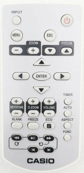 Replacement remote control for Casio XJ-A142