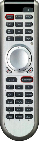 Replacement remote control for Optoma BR-5024L