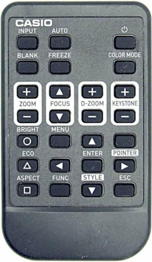 Replacement remote control for Casio XJ-S31