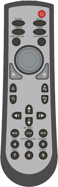 Replacement remote control for 3M SCP740