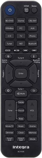 Replacement remote for Integra RC-973R DRX-2.3 DRX-3.3 DRX-4.3 DRX-5.3 DTM-6