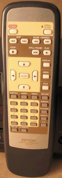 Replacement remote control for Denon AVR1603