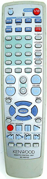 Replacement remote control for Kenwood A70133105