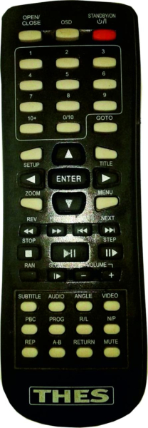 Replacement remote control for Tokai DVM-203N