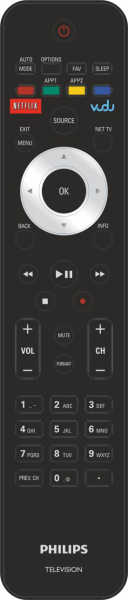 Replacement remote for Philips 32PFL4907F7 26PFL4907 26PFL4907F7 22PFL4907
