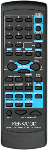 Replacement remote for Kenwood KRF-V5060D VR-615 KRF-V5560D