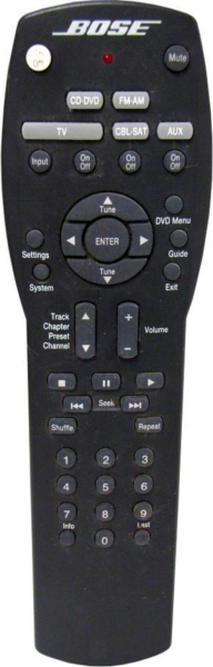 Erstatnings-fjernbetjening til  Bose 321GS DVD