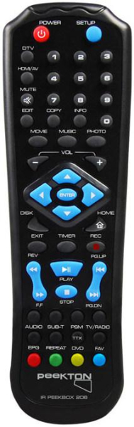 Replacement remote control for Mediacom MYMOVIE RECORDING MHD5000RDT