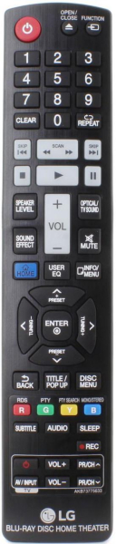 Replacement remote control for LG LHB755W