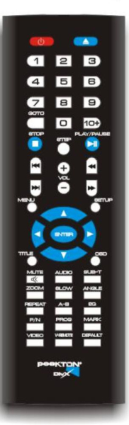 Replacement remote control for Peekton IR2223