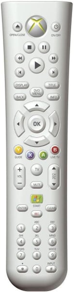 Replacement remote control for Xbox XBOX360HD DVD