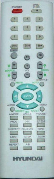 Replacement remote control for Bluetinum BT-DVDTT2004