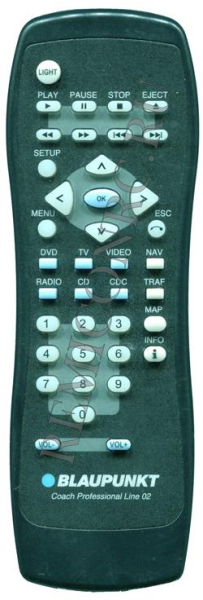 Replacement remote control for Blaupunkt COACH PROFESSIONAL LINE02