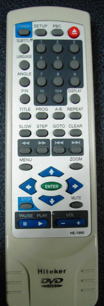 Replacement remote control for Hiteker HE1900