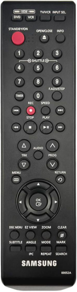 Replacement remote control for Samsung DVD-V6600