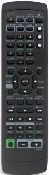 Replacement remote control for Pioneer XV-DV30FS