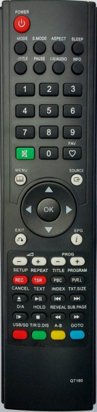 Replacement remote control for Soniq E16Z11B-AU
