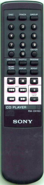 Replacement remote control for Sony TA-F335R CD