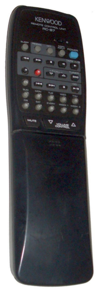 Replacement remote control for Kenwood RC87