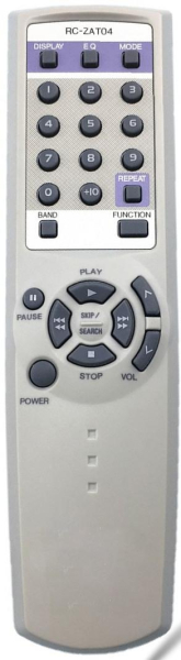 Replacement remote control for Aiwa CSD-EL33