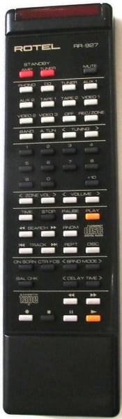 Replacement remote control for Rotel RR-927