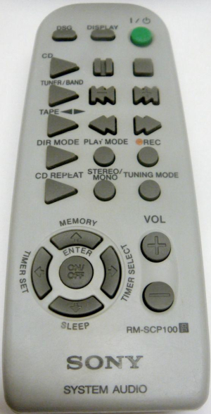 Erstatnings-fjernbetjening til  Sony CMT-CP100