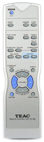 Replacement remote control for Teac/teak RC-881