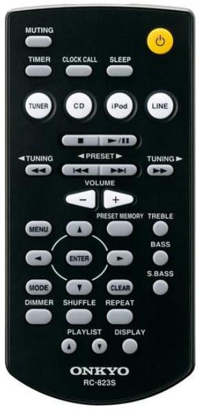 Replacement remote control for Onkyo CR245BT