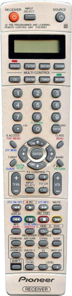 Replacement remote control for Pioneer VSX-2014I