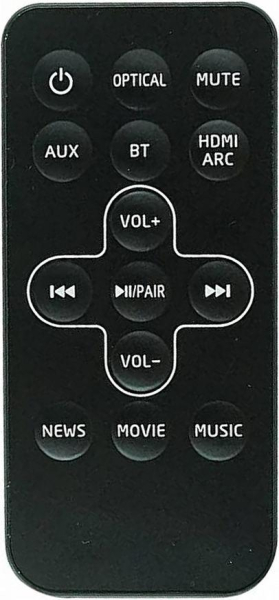 Replacement remote control for Sharp HT-SB110