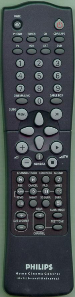 Replacement remote control for Philips FR740