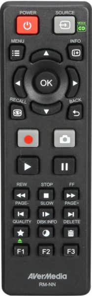 Replacement remote control for Avermedia C285