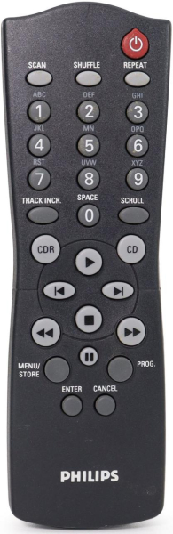 Replacement remote control for Philips CDR775