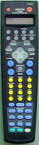 Replacement remote control for Denon AVC-A11SR