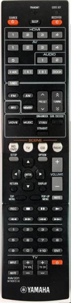 Replacement remote control for Yamaha RAV293