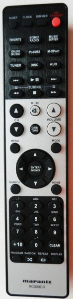 Replacement remote control for Marantz RC009CR