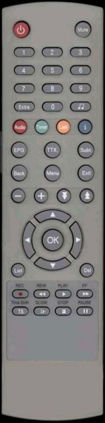 Replacement remote control for Radix DT2000T