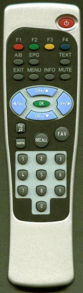 Replacement remote control for Visiosat TVT300YUV