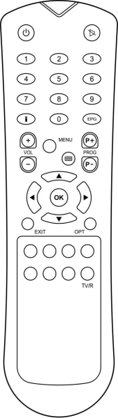 Replacement remote control for Digi DIGITAL TV