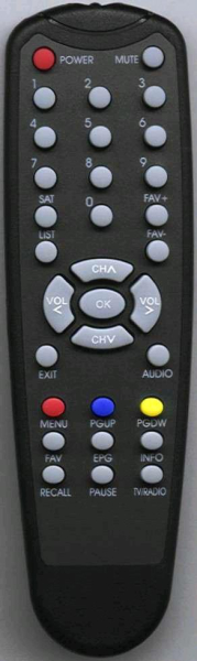Replacement remote control for FTE Maximal IRD400